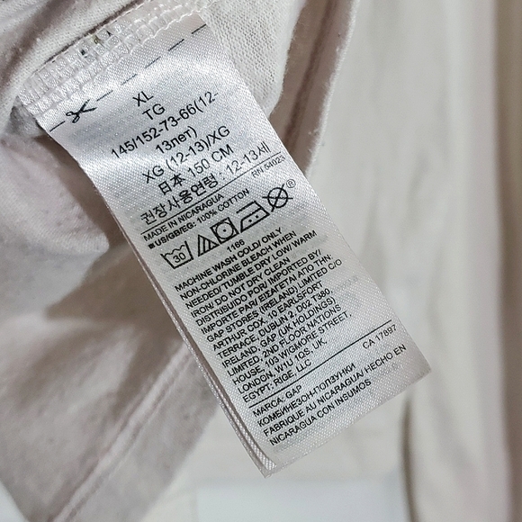 Gap Kids White "Back To The Future" Long Sleeve TShirt -XLarge (fits Ladies Med) - Picture 11 of 13